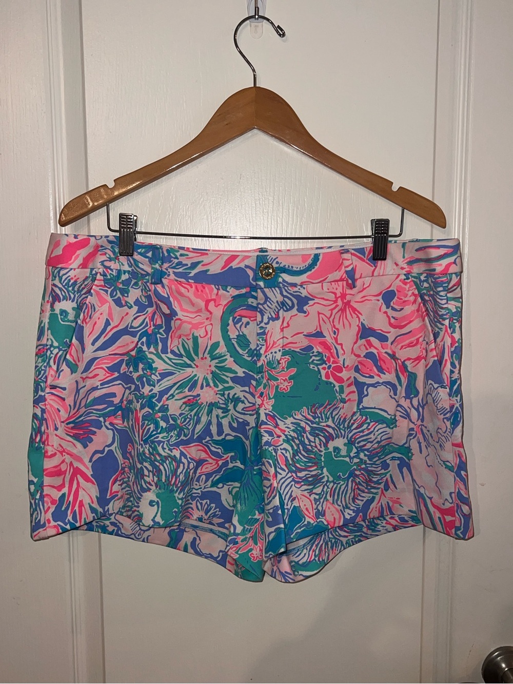 Callahan knit shorts Blue Peri Viva La Lilly